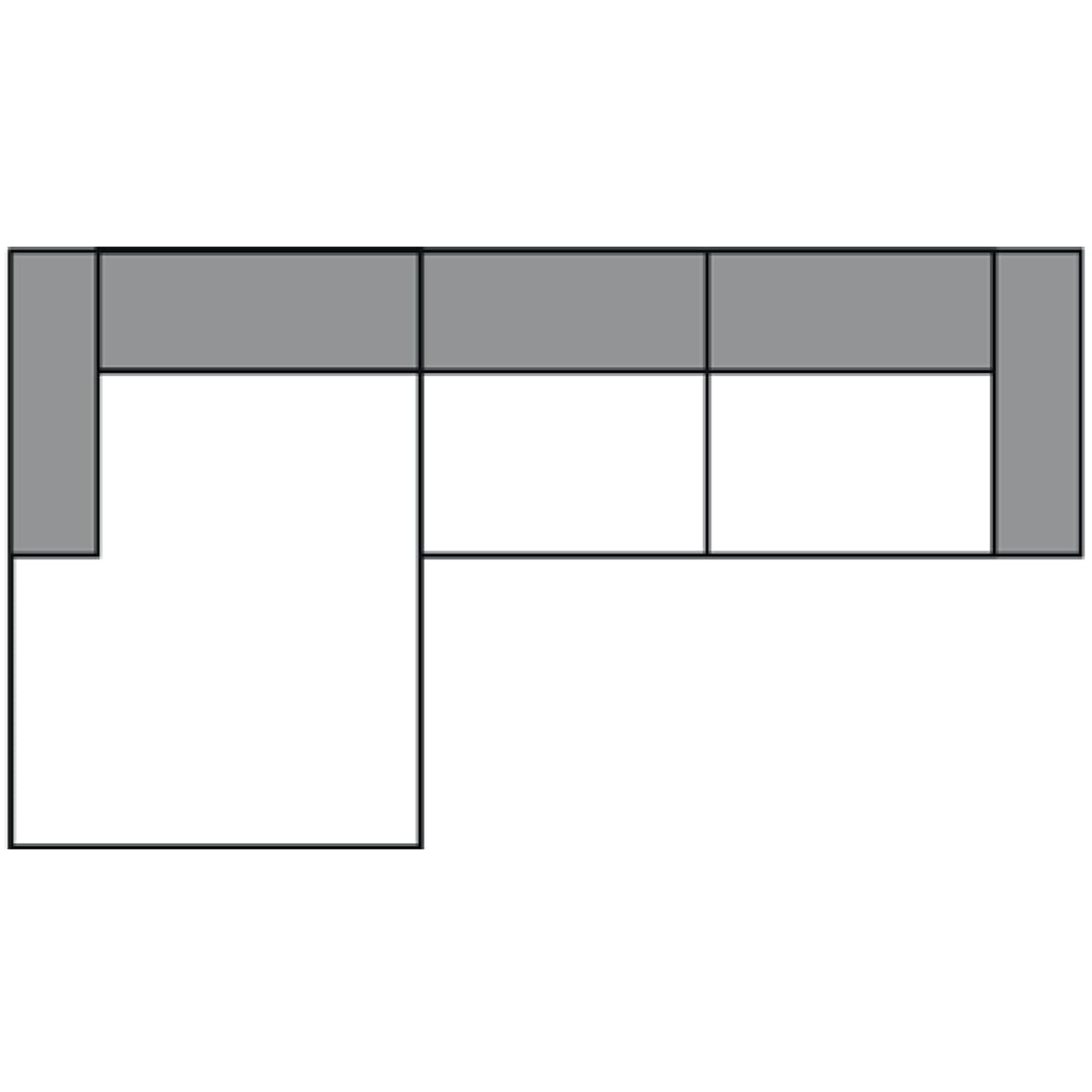 Ecke links mit Zwischenelement