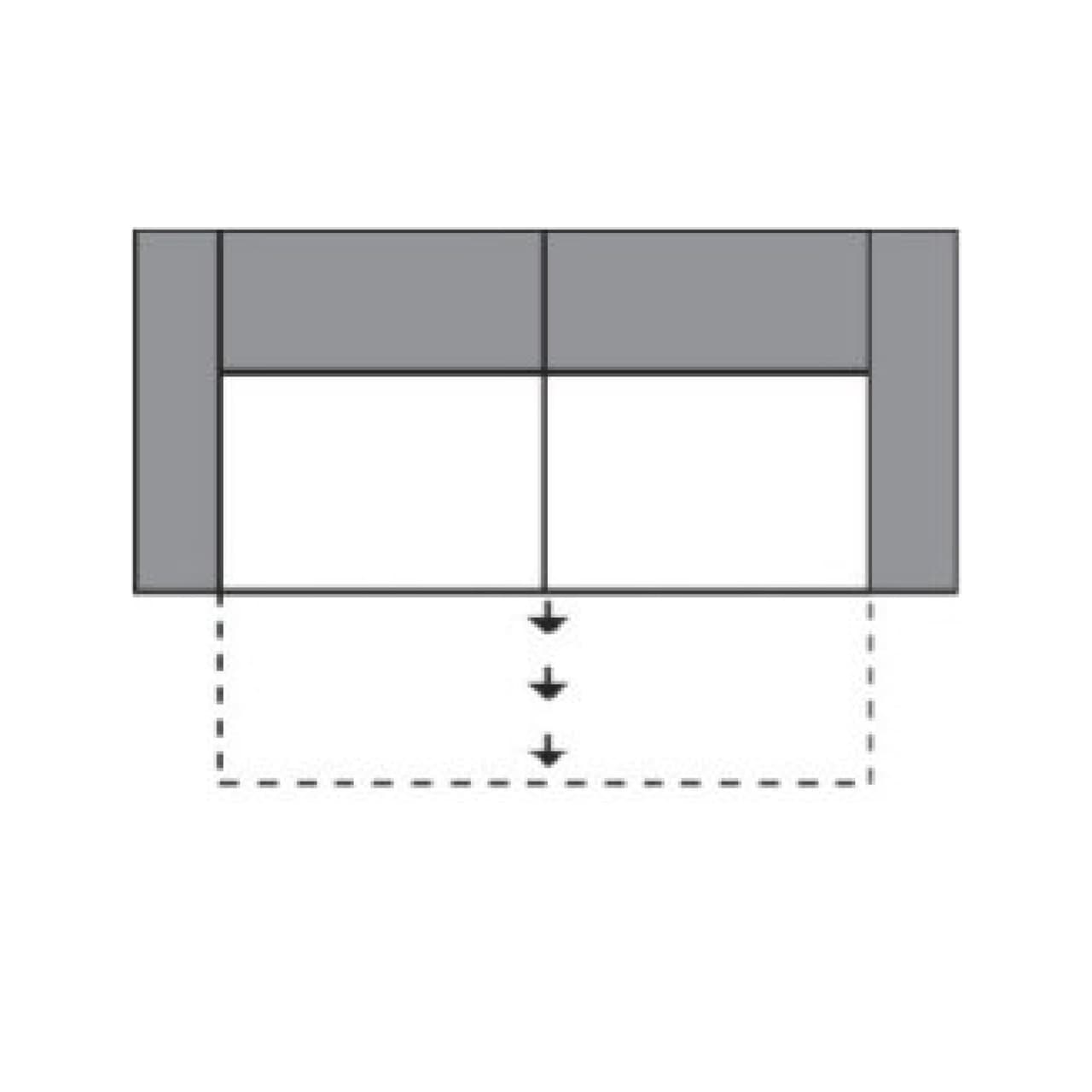 BxT: 120x97cm = 2-Sitzer medium mit Schlaffunktion