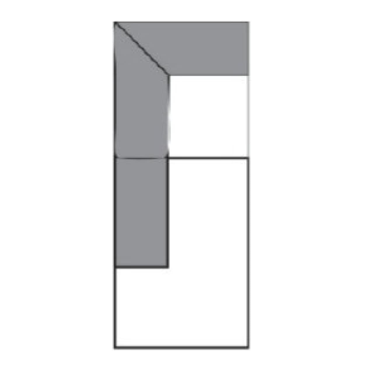 82x101cm Umbauecke links