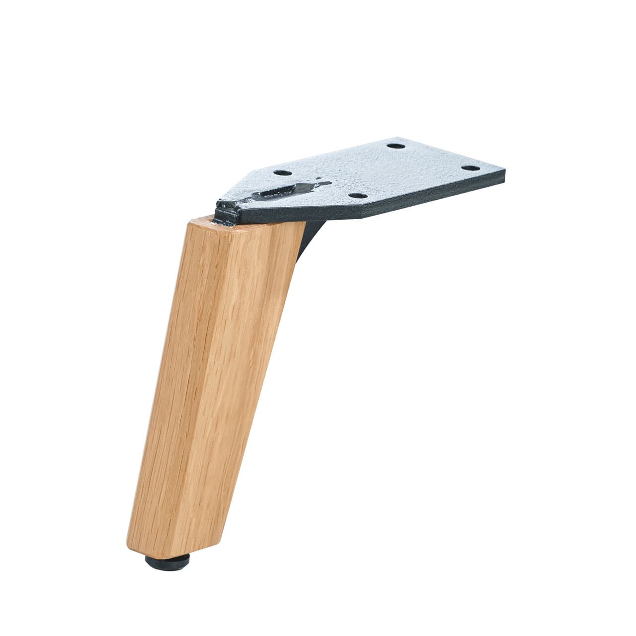 Holz-Metallfuß Eiche geölt
